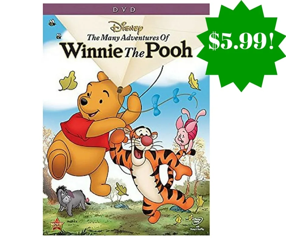 Amazon: The Many Adventures of Winnie the Pooh DVD Only $5.99 (Reg. $10) Amazon: The Many Adventures of Winnie the Pooh DVD Only $5.99 (Reg. $10)