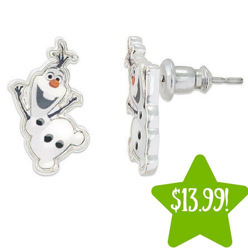 Kmart: Disney Frozen Olaf Snowman Earrings Only $13.99 (Reg. $70) 