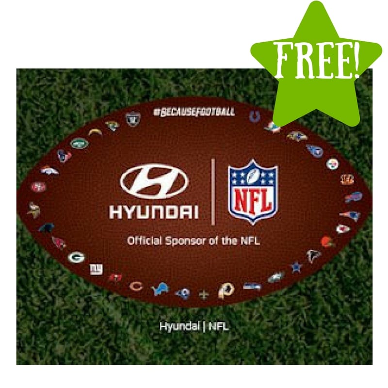 FREE NFL Window Cling from Hyundai