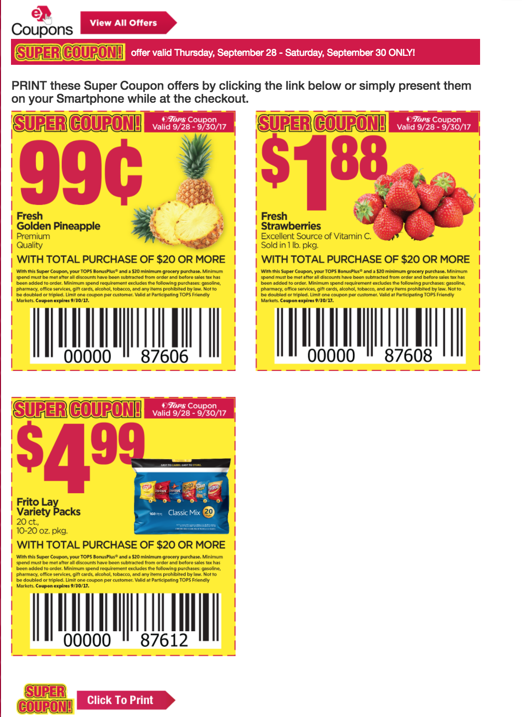 Tops E coupons: This weeks Three Day Free Day deals -> FREE Polar ...