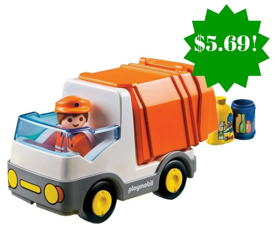 Amazon: PLAYMOBIL 1.2.3 Recycling Truck Only $5.69 (Reg. $11)