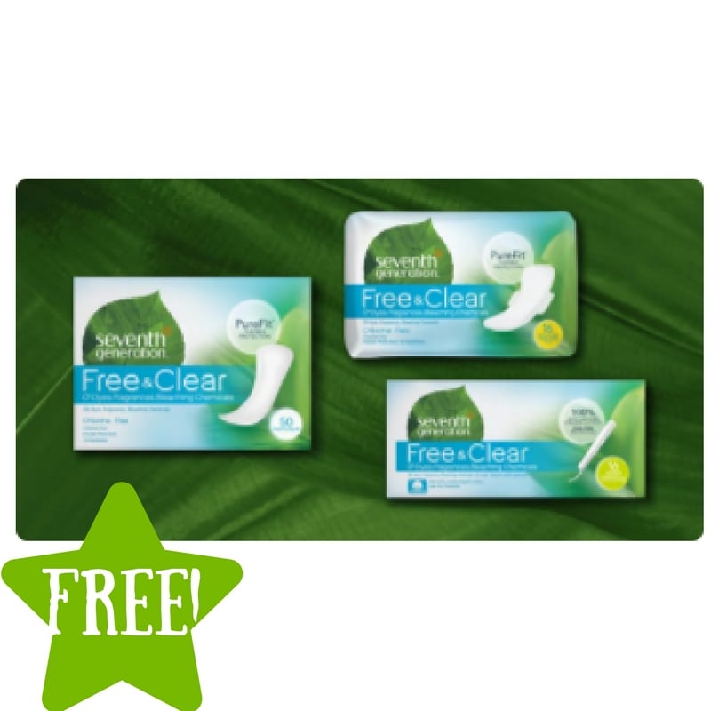 FREE Seventh Generation Tampon & Pad Sample Kit