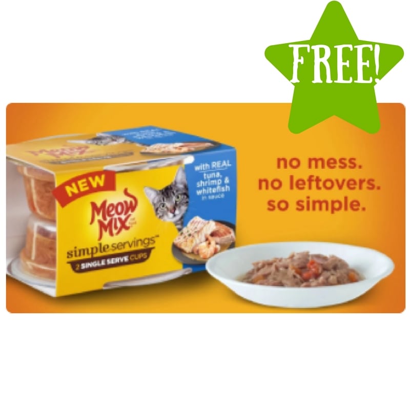 FREE Meow Mix Single Servings Cups Sample