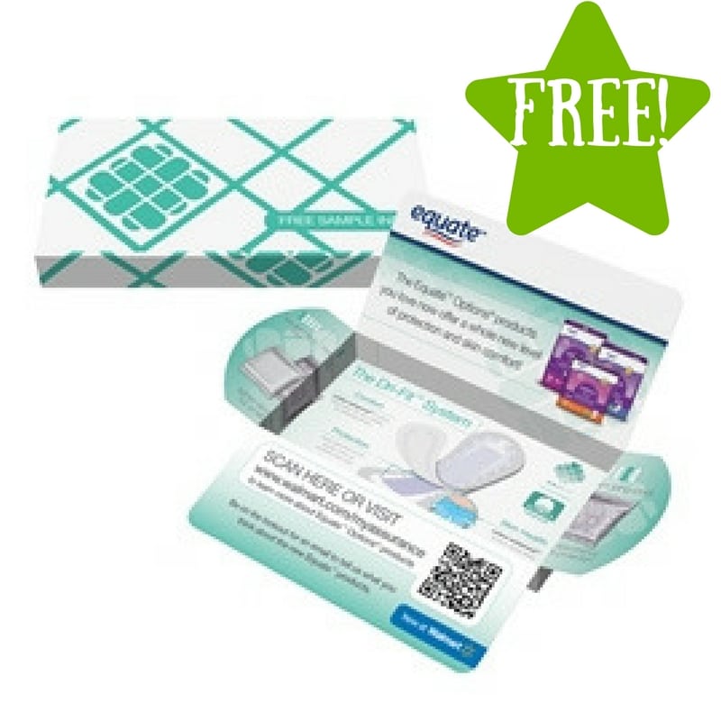 FREE Equate or Assurance Liner & Pad Sample Kits