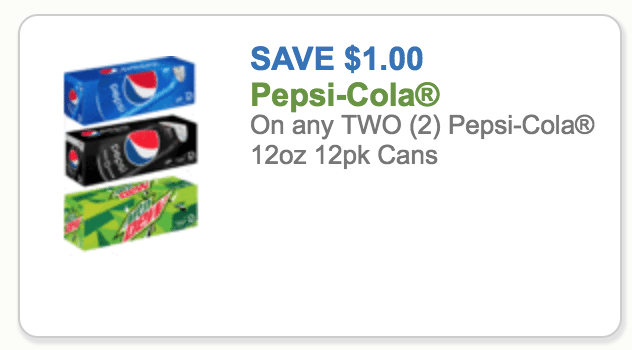 Print these Pepsi coupons to get 12pks for $2.74 at Tops when stacking ...