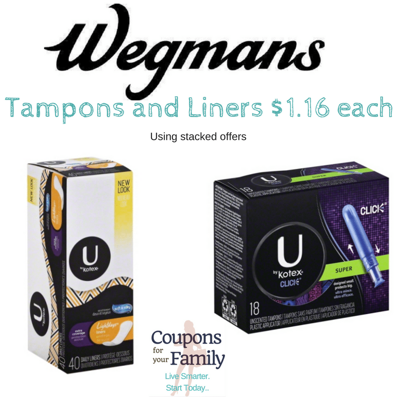 Wegmans U by Kotex tampons