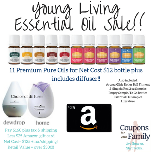 **HURRY** Today Only Young Living Essential Oils Sale!! Retail Value