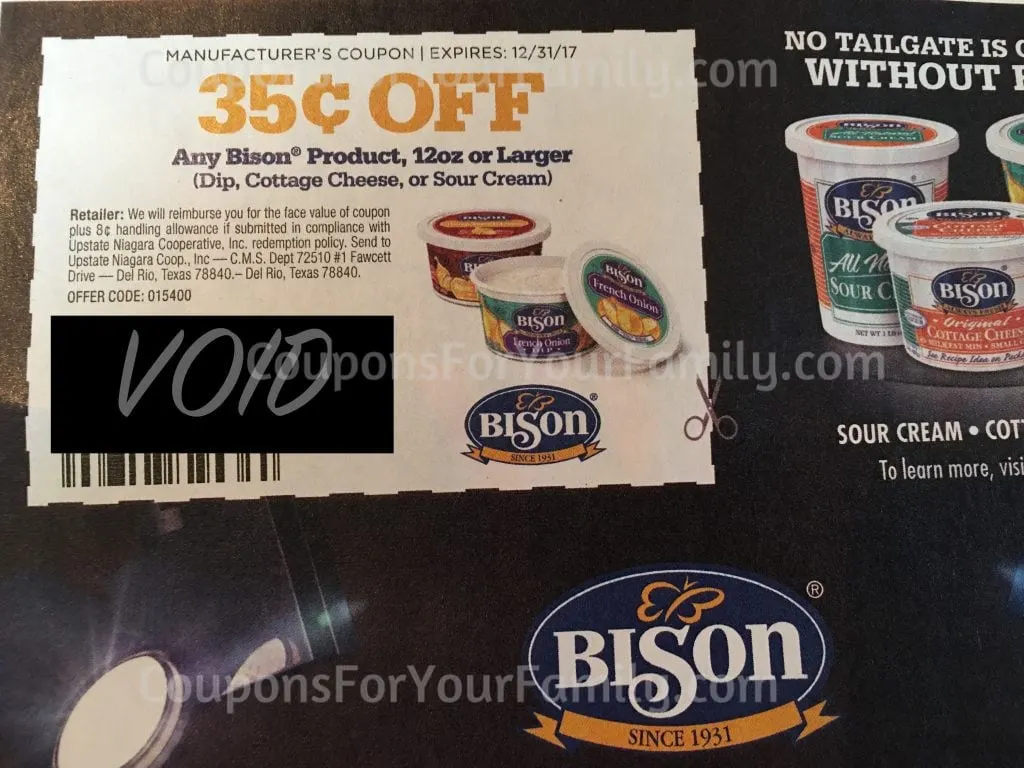 bison chip dip coupon