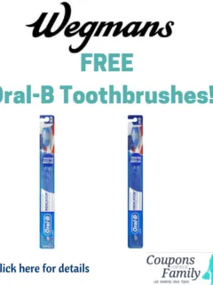 wegmans coupon deal oral b