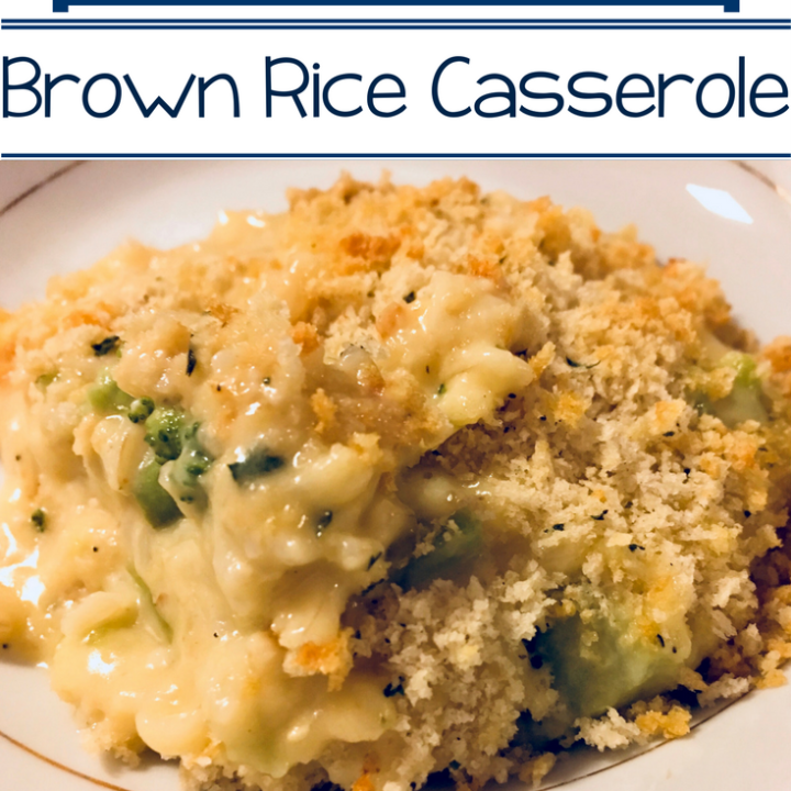 Cheesy Broccoli Brown Rice Casserole