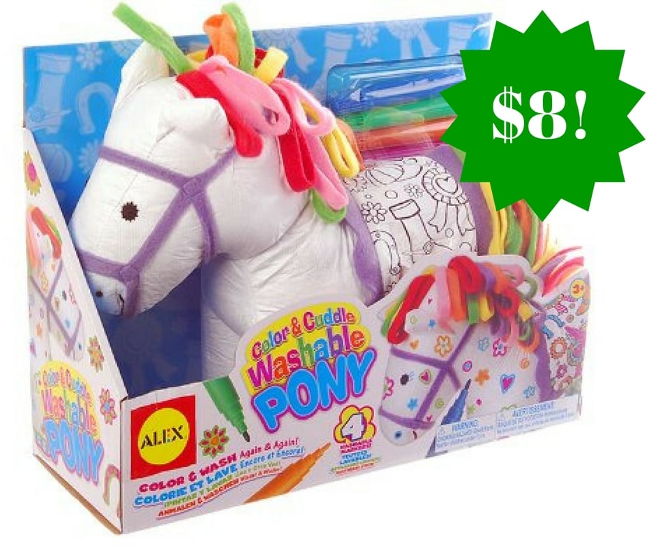 Amazon: ALEX Toys Craft Color and Cuddle Washable Pony Only $8 (Reg. $18) 