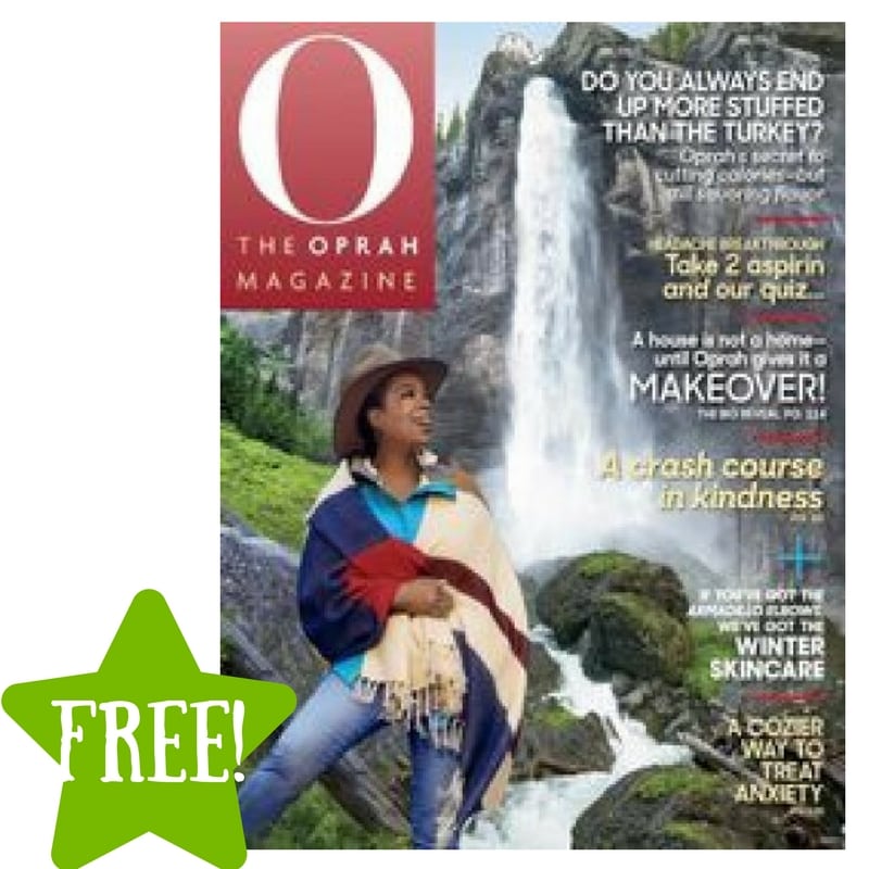 FREE O, The Oprah Magazine Subscription