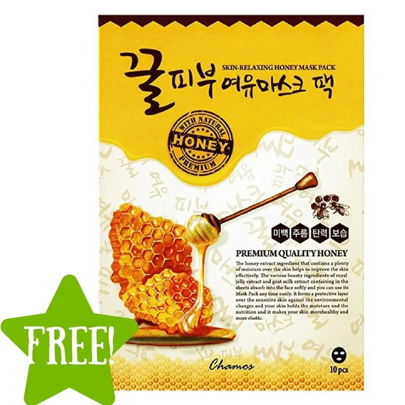 FREE Chamos Honey Face Mask Sheets  FREE Chamos Honey Face Mask Sheets