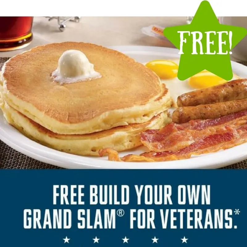 FREE Grand Slam at Denny's for Military (11/10 Only) FREE Grand Slam at Denny's for Military (11/10 Only)