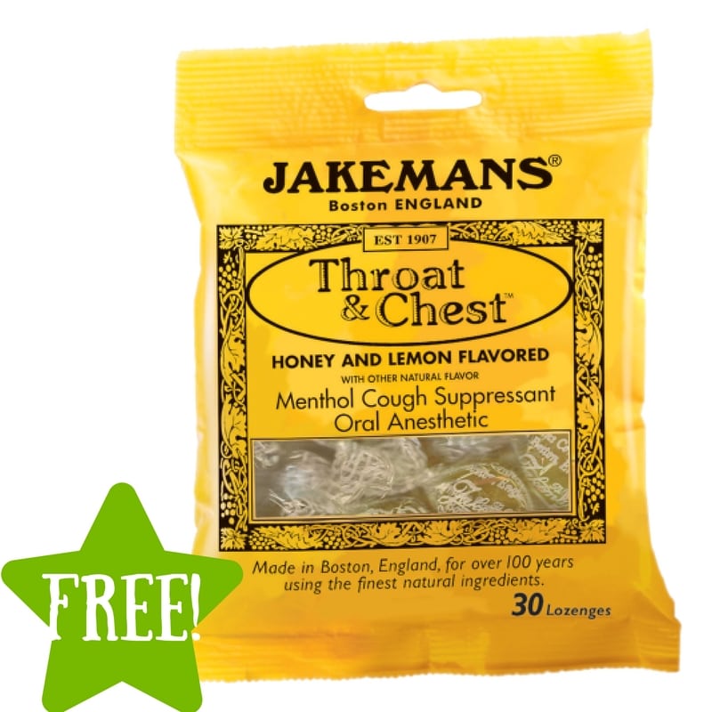 FREE Jakemans Natural Throat + Chest Lozenges