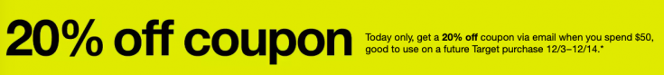 Target Black Friday Ad 2019: Doorbusters LIVE ONLINE + 20% off coupon for next purchase!!!