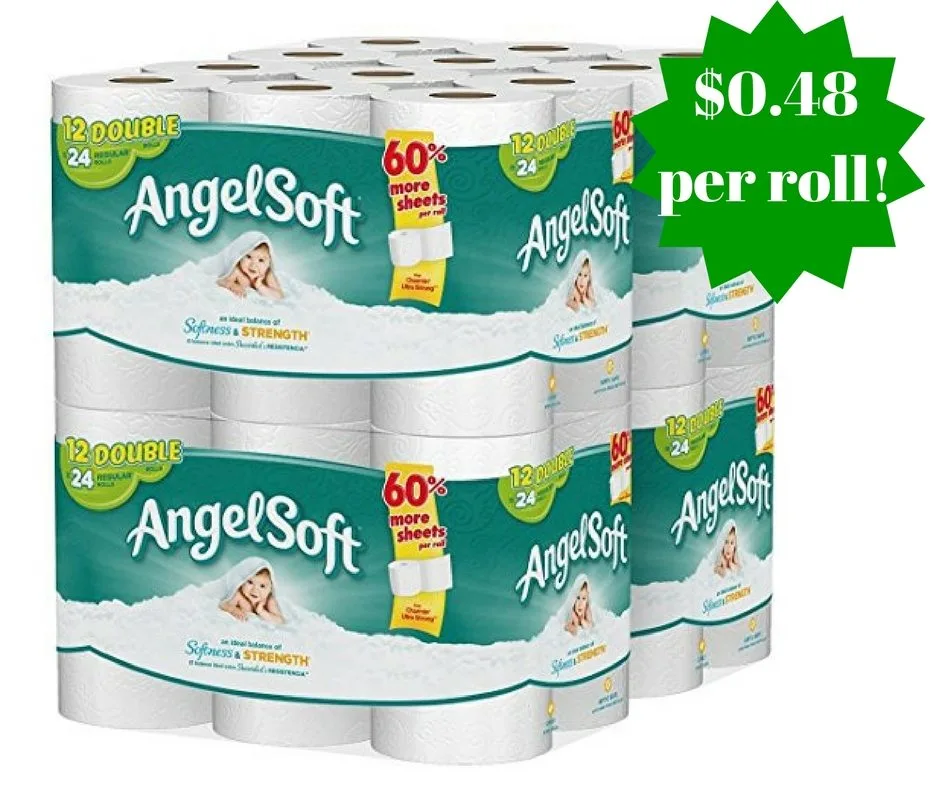Amazon: Angel Soft Toilet Paper 48 Double Rolls Only $0.48 Per Roll Amazon: Angel Soft Toilet Paper 48 Double Rolls Only $0.48 Per Roll