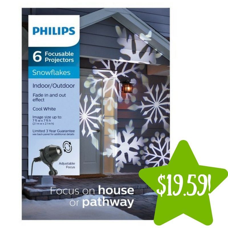 Target: Philips Christmas LED Cool White Snowflake Projector Only $19.59 (Reg .$28)