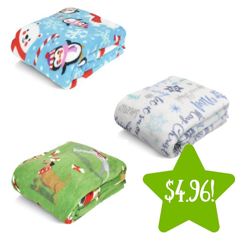 Walmart: Mainstays Cozy Plush Fleece Throw Blanket Only $4.96 (Reg. $10) 