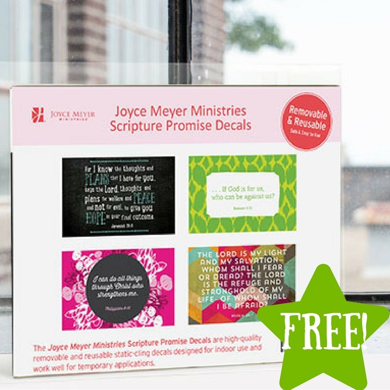 FREE Joyce Meyer Scripture Promise Decals