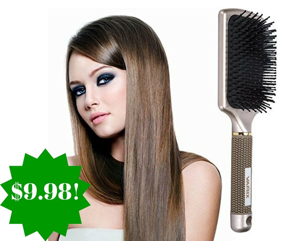 Amazon: VAMIX Velvet Touch Paddle Hair Brush Only $9.98 (Reg. $40) 