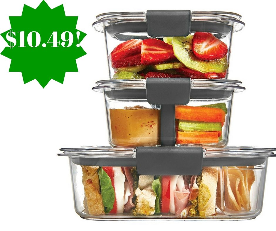 Amazon: Rubbermaid Brilliance 10-Piece Sandwich/Snack Lunch Kit Only $10.49 (Reg. $18) 