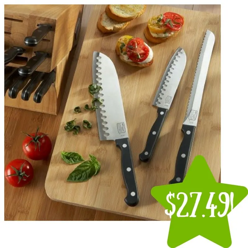 Walmart: Chicago Cutlery Essentials 15-Piece Knife Block Set Only $27.49 (Reg. $70) Walmart: Chicago Cutlery Essentials 15-Piece Knife Block Set Only $27.49 (Reg. $70)