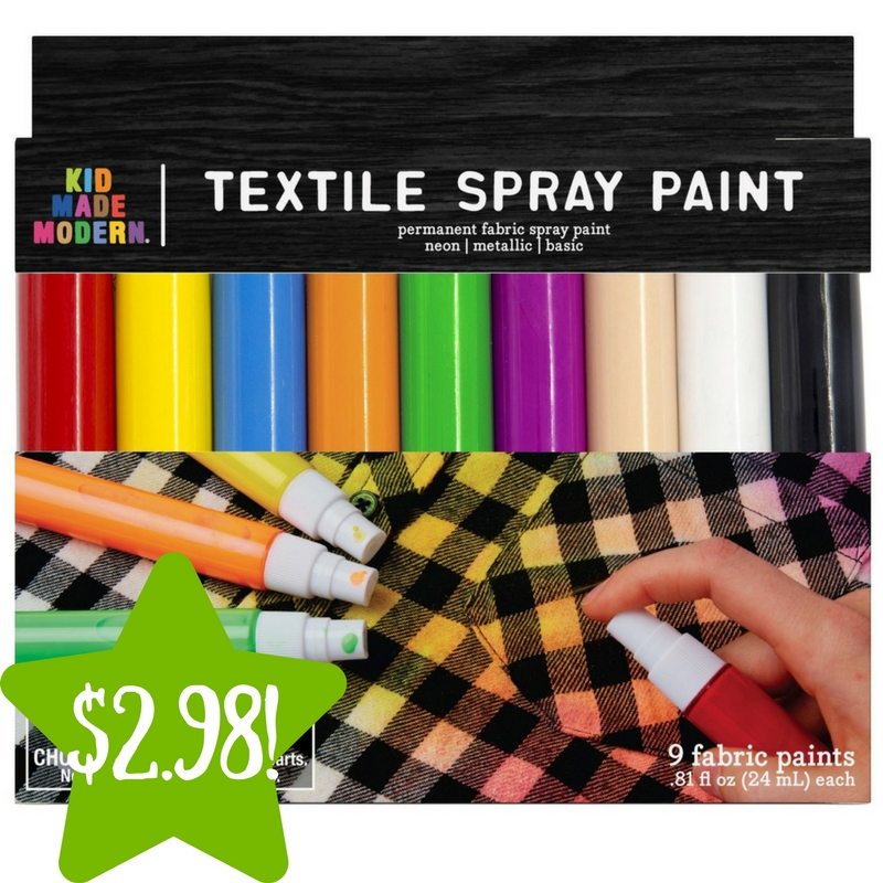 Target: Made Modern Spray Fabric Paint Only $2.98 (Reg. $10) 