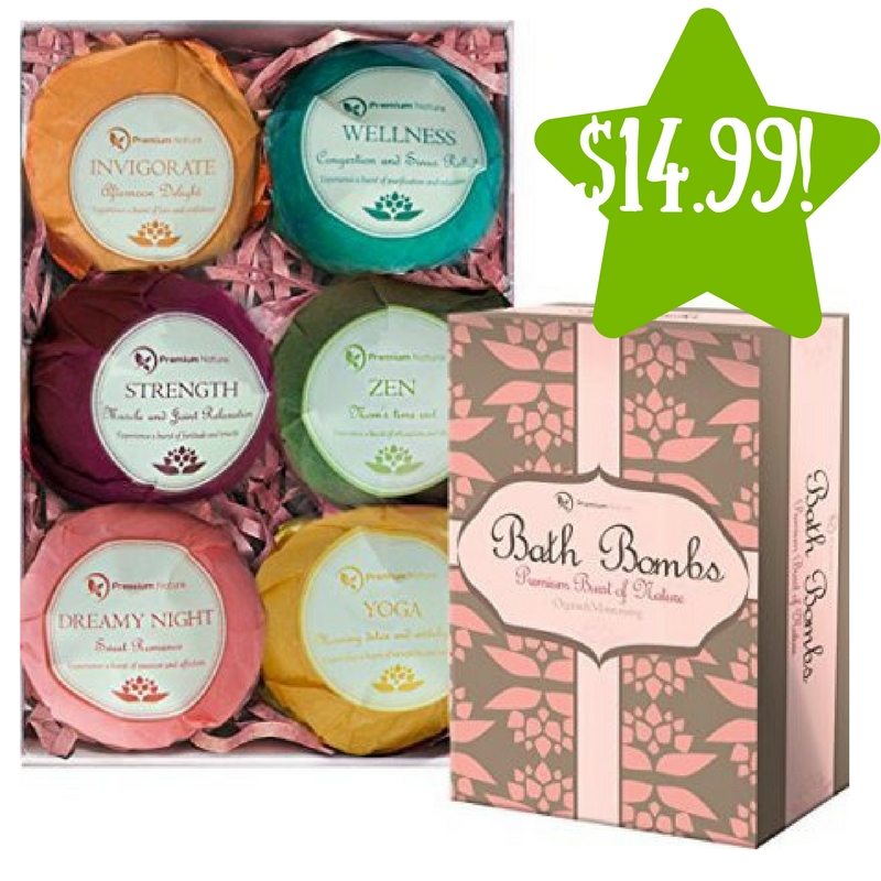 Walmart: Premium Nature Bath Bombs Lush Gift Set Only $14.99 (Reg. $36) 