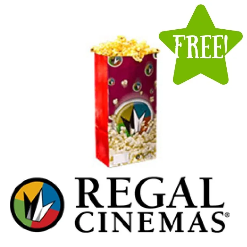 FREE Small Popcorn at Regal Cinemas FREE Small Popcorn at Regal Cinemas