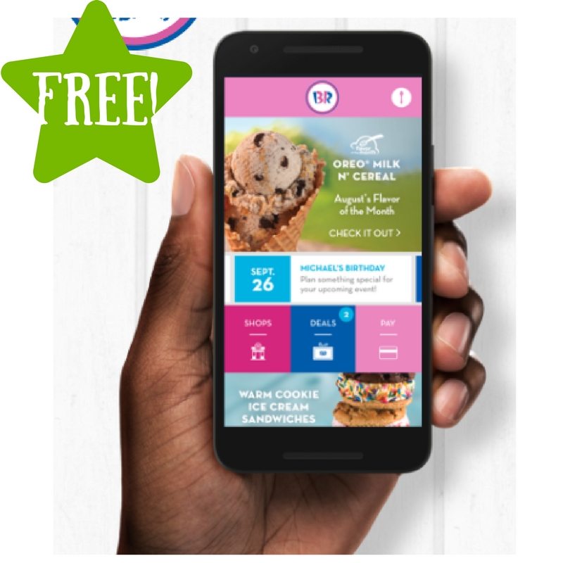 FREE Ice Cream Scoop at Baskin Robbins