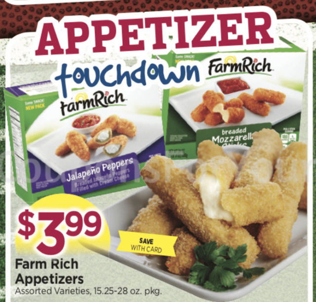 **HOT** Farm Rich Appetizers from 1.74 2.24 starting this Sunday at