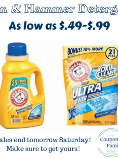Arm & Hammer Detergent as low as