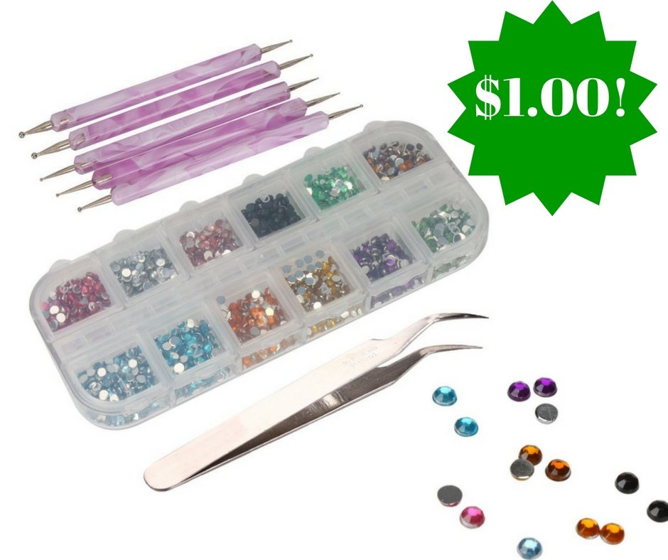 Amazon: 5 Marblezing Pens + 3000 Rhinestones Nail Art Kit Only $1.00 Shipped (Reg. $5.42) 