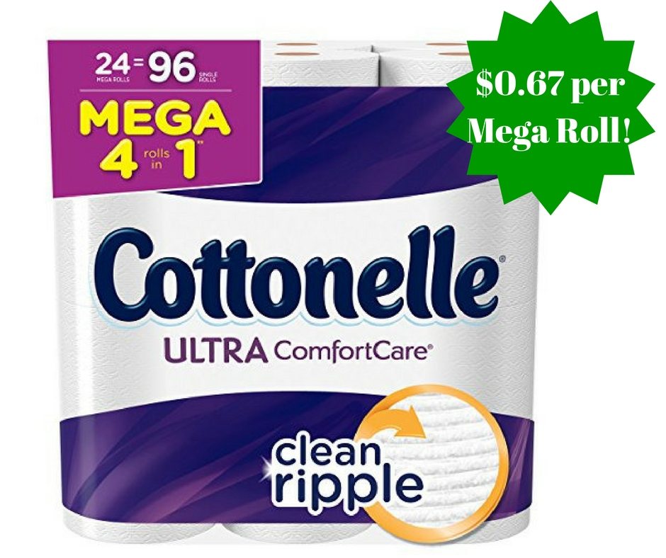 Amazon: Cottonelle Ultra Comfort Care Toilet Paper Only $0.67 Per Mega Roll