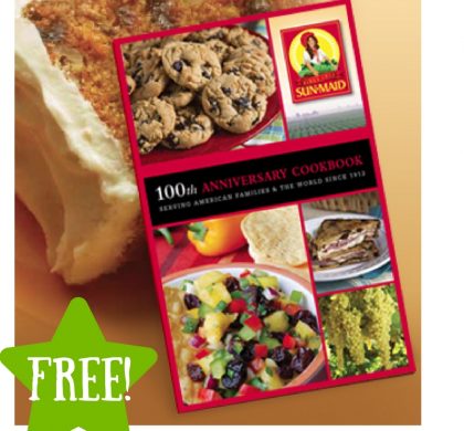 FREE Sun-Maid 100th Anniversary Cookbook