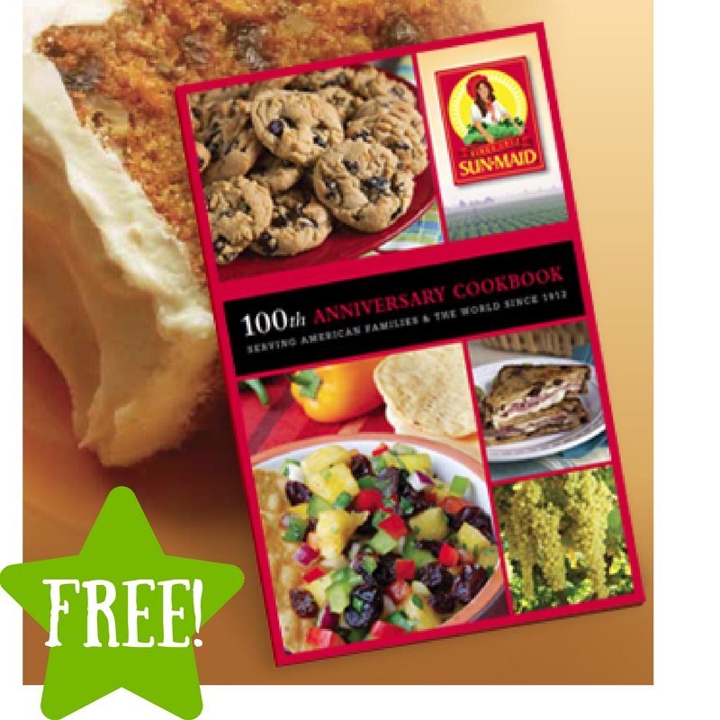 FREE Sun-Maid 100th Anniversary Cookbook