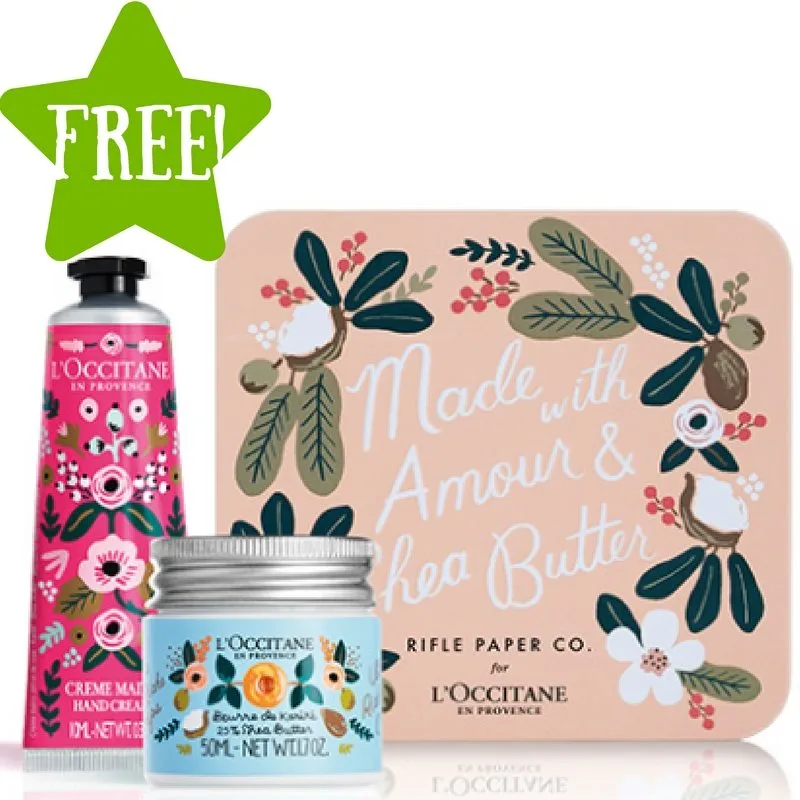 FREE Limited-Edition Beauty Gift Set at L'Occitane  FREE Limited-Edition Beauty Gift Set at L'Occitane