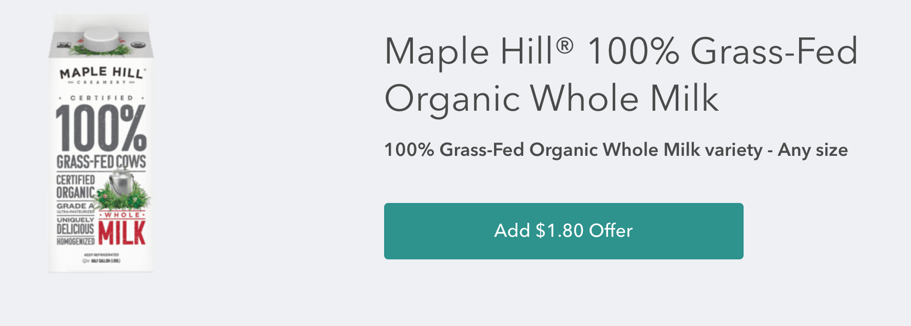 Maple Hill Organic Milk