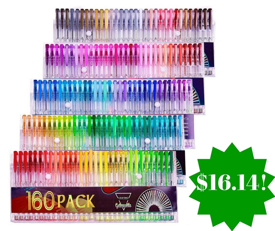 Amazon: 160 Pack of Gelmushta Gel Pens Only $16.14 (Reg. $160)