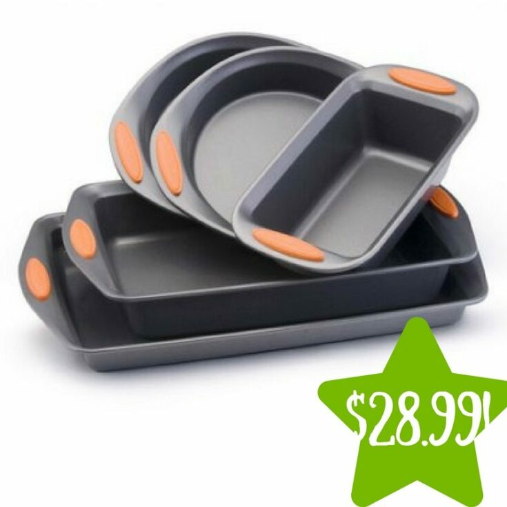 Walmart Rachael Ray 5Piece Bakeware Set Only 28.99 (Reg. 50)