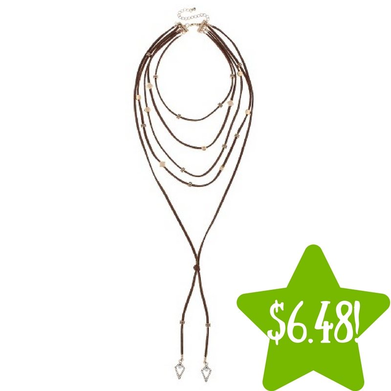Target: Women's Necklace Layered Faux Suede Choker Only $6.48 (Reg. $13)
