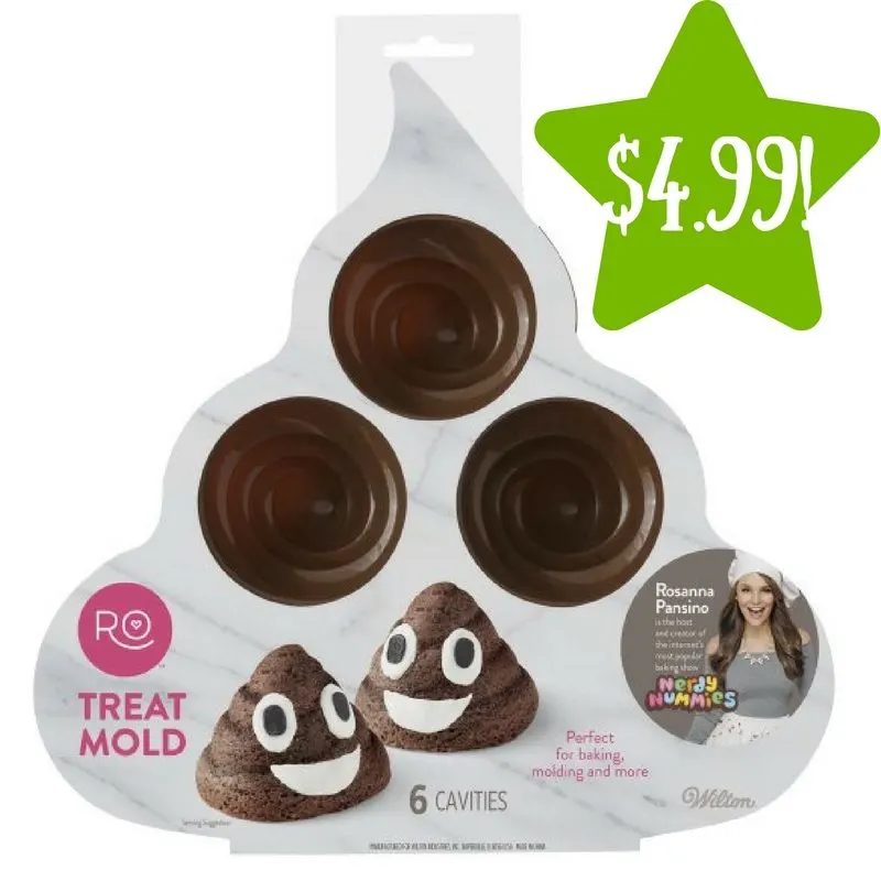 Walmart: Wilton Silicone Poop Swirl Treat Mold Only $4.99 (Reg. $14) Walmart: Wilton Silicone Poop Swirl Treat Mold Only $4.99 (Reg. $14)