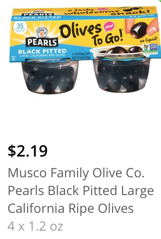 Price Rite Pearls Olives to Go