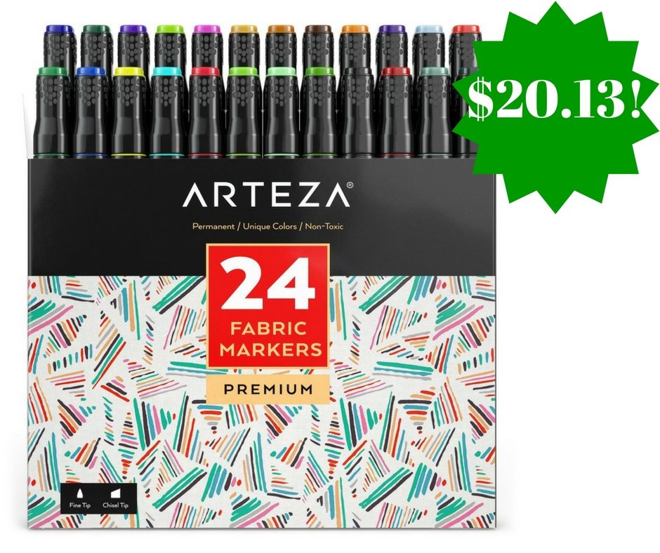 Amazon: Arteza Fabric Markers Only $20.13 (Reg. $44) 