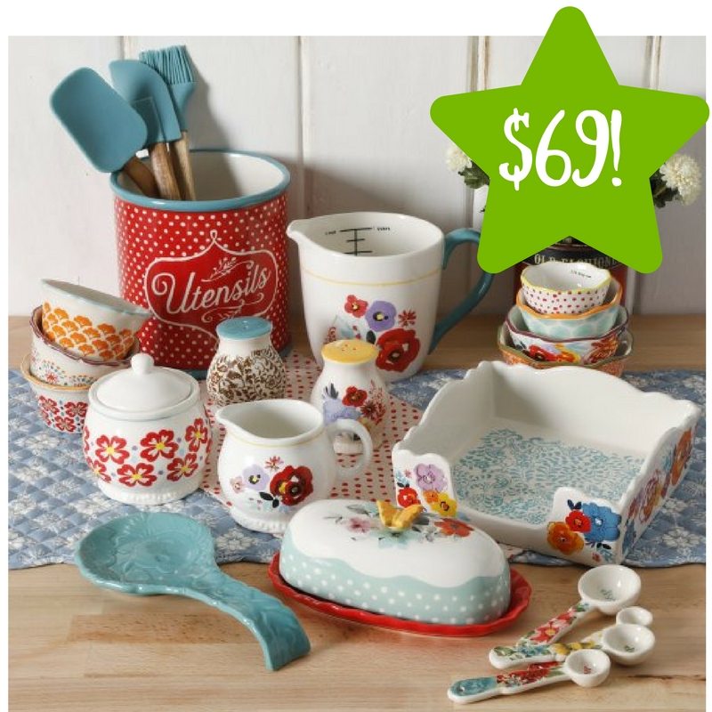 Walmart: The Pioneer Woman Flea Market 25-Piece Pantry Essential Set Only $69 (Reg. $89)