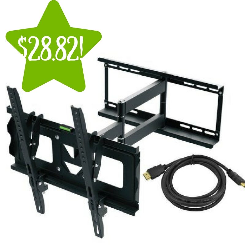 Walmart: Ematic Full Motion TV Wall Mount Kit Only $28.82 (Reg. $78) 