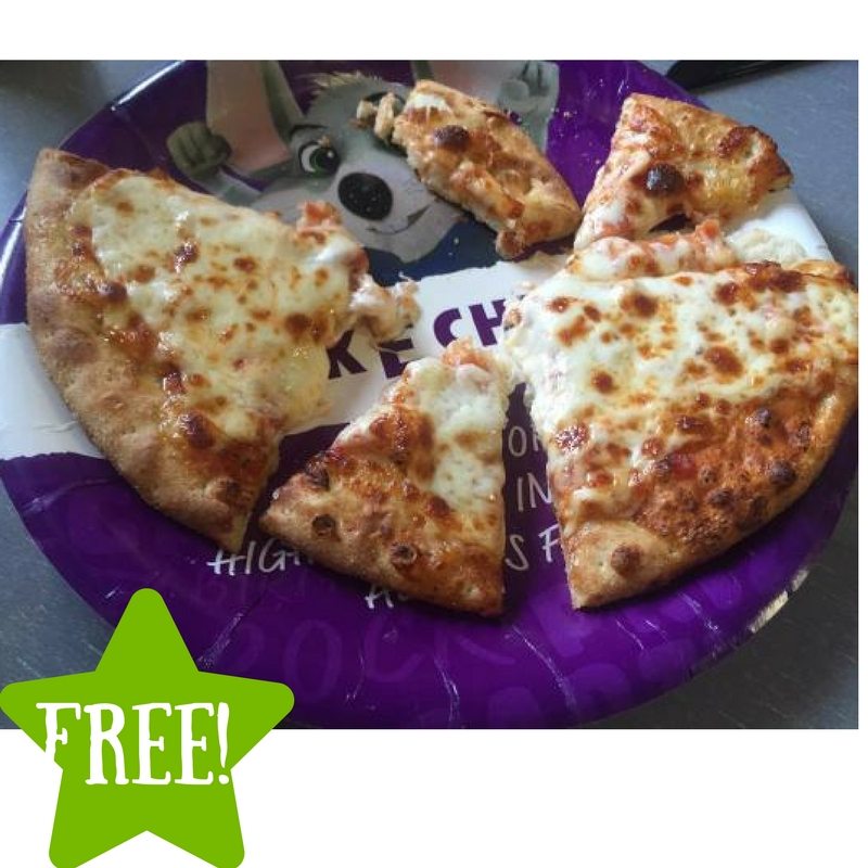 FREE Personal Pizza at Chuck E Cheese's