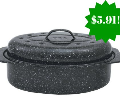 Amazon: Granite Ware Covered Oval Roaster Only $5.91 (Reg. $15)