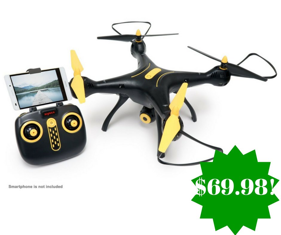 Amazon: Tenergy Syma X8SW Wi-Fi FPV Quadcopter Drone Only $69.98 (Reg. $130, Today Only) 